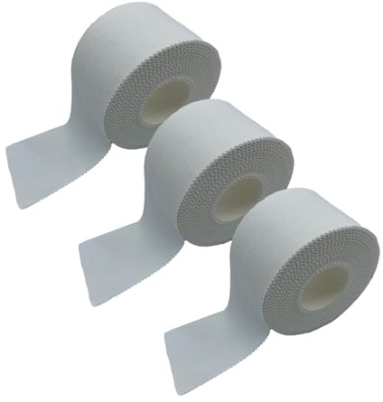 SPORTHERAPY Tape Sportivo Anelastico e Ipoallergenico per Bendaggio Funzionale Sportivo e Professionale | DISPOSITIVO MEDICO CERTIFICATO | Nastro Adesivo 5cm x 10m | Quantità: 3