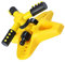 BESPORTBLE Jardinage arrosage Irrigation pelouse Gazon Prairie Arroseur de Gazon pulvérisateur à Gazon Arroseur Rotatif à 360 degrés Sol arrosoir arroseur de Jardin Pratique Plastique Yellow