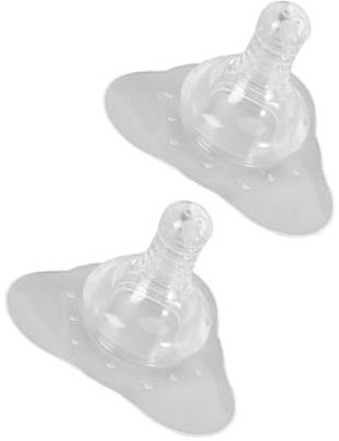 HAMPPLIES 2 Stück Stillhütchen aus Silikon für Schutz der Brustwarzen Tragbar und Hautfreundlich für Stillende Mütter und Babys