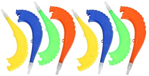 BUGUUYO Megafono da 8 Pezzi per Feste Sportive, Tromba d'Aria in Plastica 8,7 Pollici, Rumorista per Partite di Calcio e attività All'aperto, Accessorio Colorato per Appassionati
