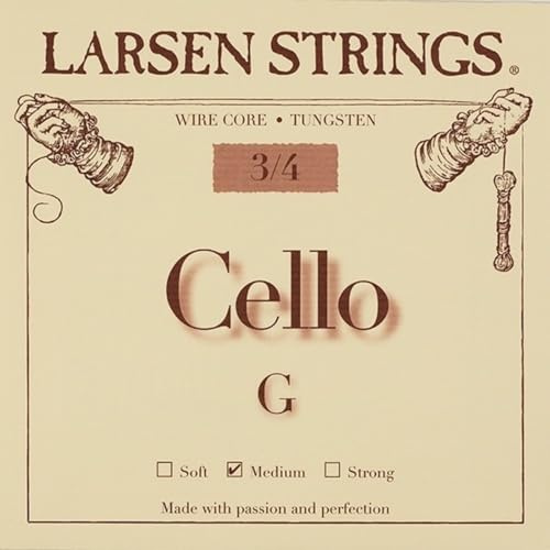 LARSEN STRINGS Cello-Saiten Original Fractional - kleine Größen G 3/4 Medium