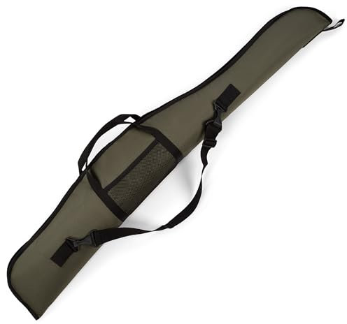 GREMEX Gewehrtasche 120 x 23 x 5 cm - Waffenkoffer Für Langwaffen - Khaki Waffentasche - Codura Luftgewehr Tasche - Futteral Langwaffen - Langwaffenfutteral für Luftgewehr - Luftgewehr Zubehör