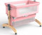 Lit bébé Lit de Chevet Pliable - Rose Co-Dodo Lit bébé avec réglable en Hauteur, Conception Pliante compacte pour Nouveau-né.