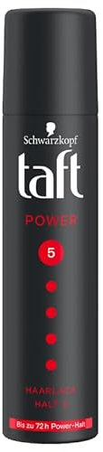 Taft Haarlack Power Haltegrad 5 (75 ml), Styling Spray bietet bis zu 72 h Power-Halt, stärkt das Haar vom Ansatz bis in die Spitzen, 6 x 75 ml