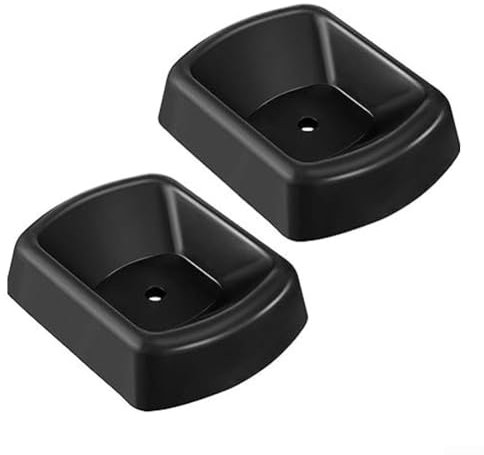 Zoegneer Jack Wheel Chocks Heavy Duty Caster Trailer Dock Roller Stopper For RV Camper Boat Trailer Stabilizer Single Wheel Transport Safety Rubber (2PCS)