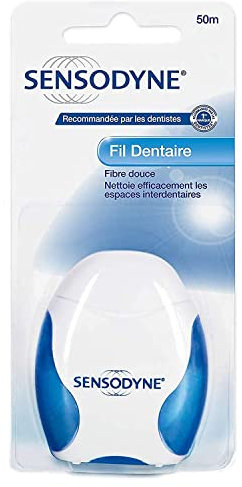 Sensodyne Fil Dentaire, Pour Dents Sensibles, 50 Mètres