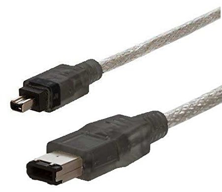 AAA PRODUCTS | HIGH GRADE - FireWire/ILINK/DV/IEEE 1394 Cable - Works with Mac & PC - Fully Moulded End Connector - For Camera, Camcorder, External Drive, Docking Station and more (4 pin - 6 pin)