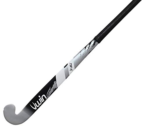 New 2020 Uwin TS-X Hockey Stick - Wooden Hockey Stick - 28-37.5 - (Pink, Silver, Blue) (Metallic Silver/Black, 36.5)
