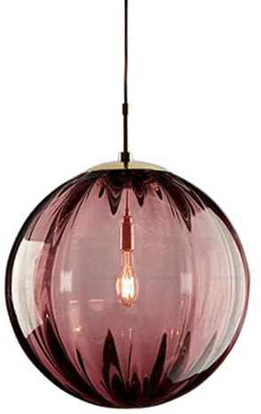 JISHUBO Lámpara de araña de Estilo Minimalista Americano,Lámpara Colgante de Cristal de Color esférico de Personalidad Creativa,Accesorios de iluminación de Techo con Tornillo E14,Lámpara Colgante de