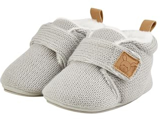 Sterntaler Scarpe unisex per gattonare per bambini, a maglia, grigio medio, 18 EU, grigio medio, 18 EU