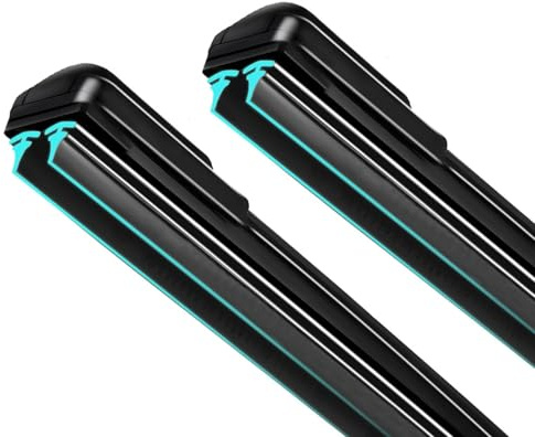 HIDOFILT Dual Rubber Blade Windshield Wipers 22+22J/U Hook Automotive Replacement Wiper Blades for My Car Ford F150/F250/F350 2012-2025 Chevy Silverado/Impala/Dodge Challenger...(Pack of 2)