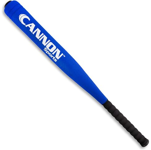 Cannon Sports Foam Baseball Softball Bat - 29-Inch Padded Training Bat with Strong Poly-Core – Soft Foam Practice Bat (Blue, 1 Bat)