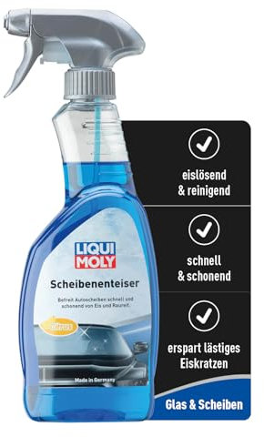 LIQUI MOLY Scheibenenteiser, Art.-Nr. 6902 I 500ml reinigendes Enteiserspray Auto für den Winter I Entfernt schnell & schonend Eis und Rauhreif an Scheiben I Eisspray Auto für erhöhte Fahrsicherheit