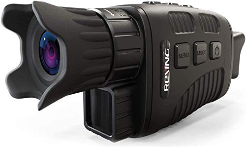 Rexing B1 Basic Night Vision Goggles/Monoculars w/1.5“ LCD Screen, Infrared (IR) Digital Camera, Binoculars with Dual Photo + Video Recording for Outdoor Hunting, Camping, Bird watching & Surveillance