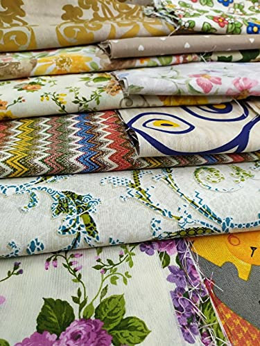 Tende Arredo Tessile Tessuto Cotone Stoffa patchwork Tessuti metraggio 20 Pezzi Scampoli Stoffe per cucito creativo al metro fai da te