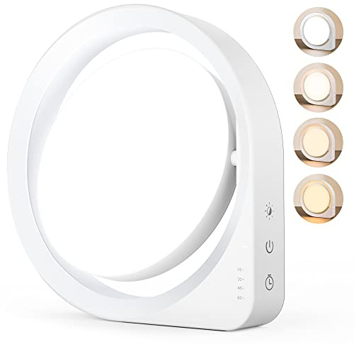 MediAcous 11000Lux Sunlight Lamp, 4 Brightness Levels & Color Temperature & Timer, Daylight Lamp with Memory Function for Home/Office/Decoration