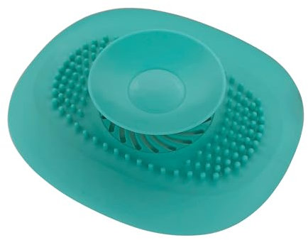 cyclingcolors 1x Tapón de Drenaje de Silicona para Ducha Bañera Lavabo Fregadero colador de Drenaje, Azul Claro