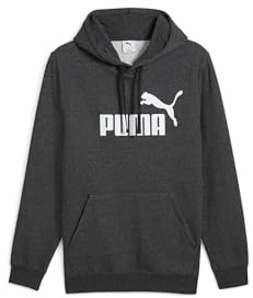 Puma ESS No. 1 Logo Hoodie FL, Sweats à Capuche Homme, Dark Gray Heather,