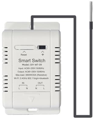 Okeeyseda Smart Temperature Switch 20A with Temperature Sensor Support Remote Control for Fish Tank Greenhouse Planting