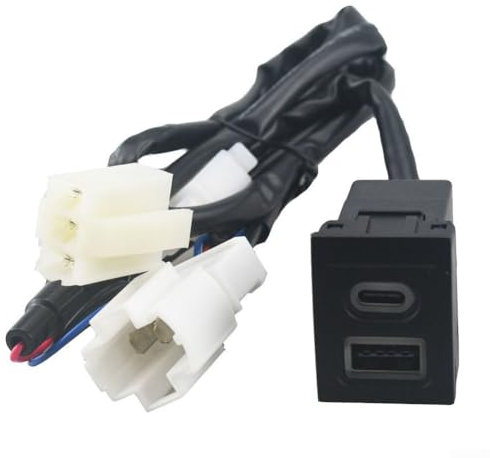 Zilimontt USB Car PD carica rapida per QC3.0 per POLO 2004-2009,Accessorio elettronico per auto,Presa di ricarica per telefono auto