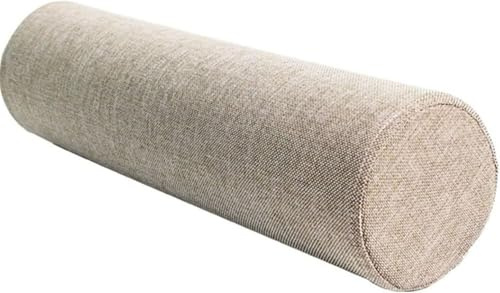 seokor Cojín Cilíndrico Multiusos con Funda Extraíble y Lavable - 40/50/60/80/90cm Almohada Cervical Redondo Soporte para Cuello/Lumbar/Cabeza para Cama, Sofá, Silla, Coche y Yoga(D,15x70cm/6x27in)