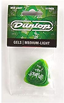 Dunlop médiators Gels Medium/Light, verte (12 pièces)