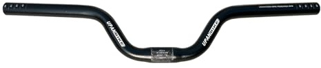UPANBIKE Fahrradlenker 25,4 mm 520 mm Aluminiumlegierung Riser Bar Rise 80 mm für Fahrräder mit starrem Gang (schwarz)