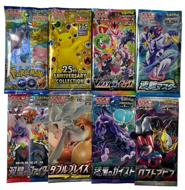 Pokémon Booster 3 Japanische Booster Packs Originale Mystery Pkm Booster Packungen Sammelkarten Japan + Heartforcards® Versandschutz (3 Booster)