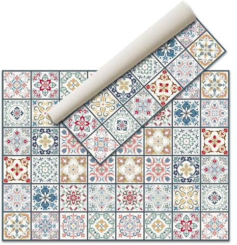 Alfombras Vinilicas para el Hogar 300 x 200 - Alfombra Vinilica Cocina Resistente y Antitropiezos - Alfombra Cocina Lavable Antideslizante para Interior/Exterior - Alfombras de Vinilo Esponjosas