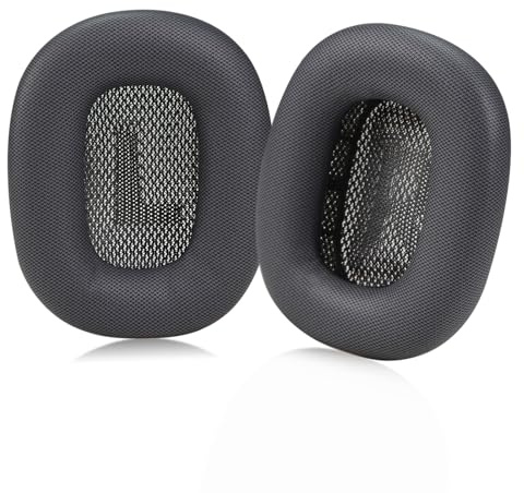 Sinowo Ear Cushions for Apple AirPods Max Headphones, Protein Leather Earpads Replacement Covers Cups Pads with Sofer Memory Foam and Magnet(Black)