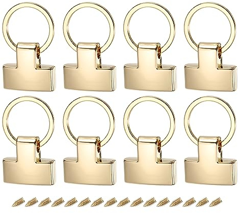 sourcing map Key Fob Hardware with Keychain Ring Purse Bag Hardware for Car Key Chain, Hanging Lanyard