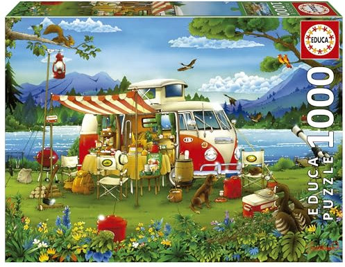 Educa - Puzzle de 1000 pièces pour Adultes | Vacances à la Campagne. Mesure: 68 x 48 cm. À partir de 14 Ans (19922)