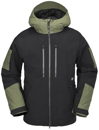 Volcom Men's WFO Insulated Snowboard Ski Baggy Fit Winter Jacket, Black S5