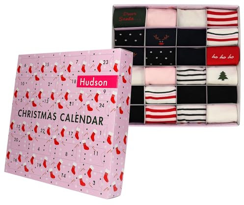 Hudson Damen Socken Christmas Calendar Sortiment 9990 39-42