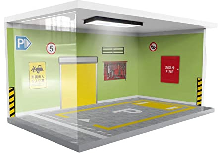 HuadaXtai Modèle de vitrine 1/24 avec éclairage pour collection de voitures