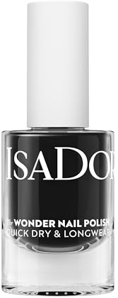 IsaDora Nagellack schnelltrocknend - Langanhaltend und einfach aufzutragen - Individuelles Nageldesign - Veganer Nagellack - Nail Polish in verschiedenen Farben - 139 Black Lacquer