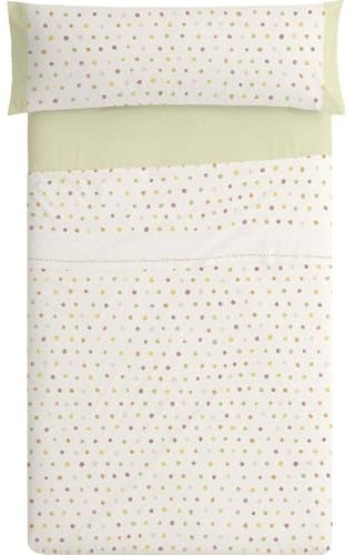 Burrito Blanco | Juego de sábanas Infantiles | Cama de 90cm. (+Medidas Disponibles) | Diseño 182 | Color Multi (90x190/200cm.)