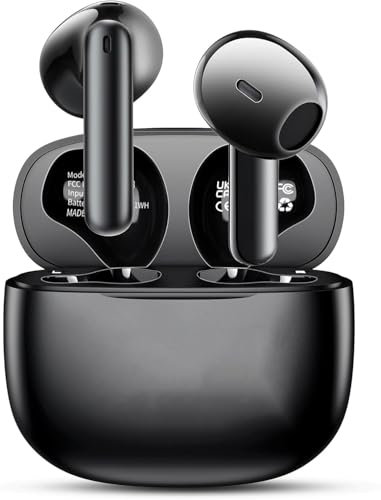 SPORTS EARBUDS Écouteurs sans Fil,Bluetooth sans Fil,Temps de Lecture de Cycle 30h TWS Casque avec boîtier de Charge et Microphone, oreillette Bluetooth (Gris)