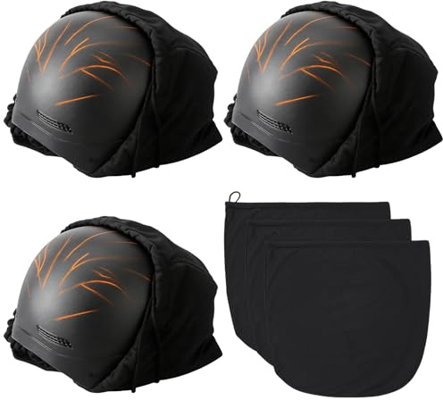 Lwezgi 3 bolsas para casco de esquí con cordón, bolsa para casco de esquí, bolsa para casco de esquí, bolsa para casco de moto, casco de bicicleta, casco de esquí, baloncesto, fitness, 47 x 43 cm