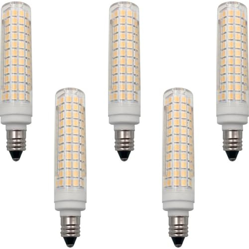 DFrywdgSEY Bombilla LED, Bombilla LED E11 de 15 W, 220-240 V, equivalente a una bombilla halógena 150, 1500 lm, casquillo dos pines for lámparas araña