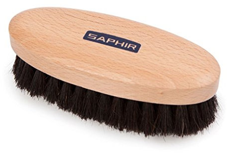 Saphir Oval Horsehair Polish Brush (Black)