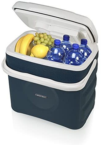 Campart Travel CB-8630BS Cool Box Arendal, 30L, Heats and Cools, 230V & 12V Plug; Detachable Lid