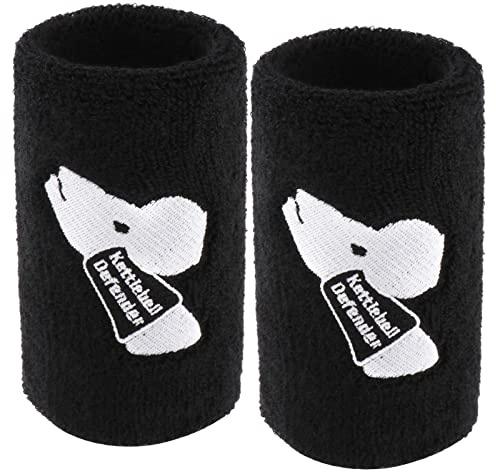 perfk 2Pcs Kettlebell Wrist Guards Elastic Wristband Provides Support Forearm Protector Wrap Wrist Support Gym Workouts for Men Women Avoid Injury