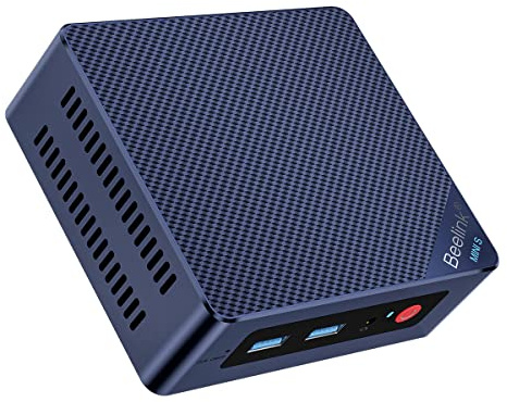 Beelink Mini PC 13th Gen Intel Alder Lake-N150 (up to 3.6GHz) MINI S13 Mini PC Windows 11 Home, 12GB LPDDR5 500GB SSD Business Mini Desktop PC, 4K Dual Display, HDMI/WiFi 6/BT5.2/RJ45 2.5G
