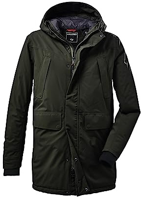 killtec Herren Funktionsparka mit Kapuze KOW 115 MN PRK, dunkeloliv, M, 37156-000