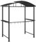 Grillpavillon, Grillüberdachung mit Seitenregalen, BBQ Pavillon Stahlrahmen, Gartenpavillon Grillzelt, Metall Pavillon für Outdoorküche auf Balkon, Anthrazit 210x114x230cm Stahl
