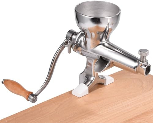 Presse-agrumes Manuel en Acier Inoxydable pour Herbe de blé, Presse les Jus avec un Matériau 304 de qualité Alimentaire, Facile à Nettoyer, Rendement élevé en Jus, Jus