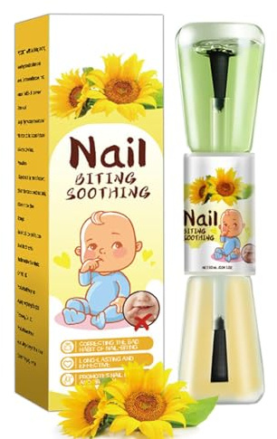 Smalto anti-mangiarsi le unghie, Smalto per unghie naturale anti-mangiarsi le unghie, Smalto per unghie amaro con degustazione per la prevenzione delle mangiarsi le unghie, per bambini e adulti