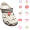 10 Stück Schuh Charms für Crocs Anstecker Blumen Shoe Charms für Jibbitz Crocs Schuhanstecker für crocs Jibbitz Dekoration Schuh Schmuck Süße Cartoon Blume Sakura Mädchen DIY Dekoration Schuhanhänger