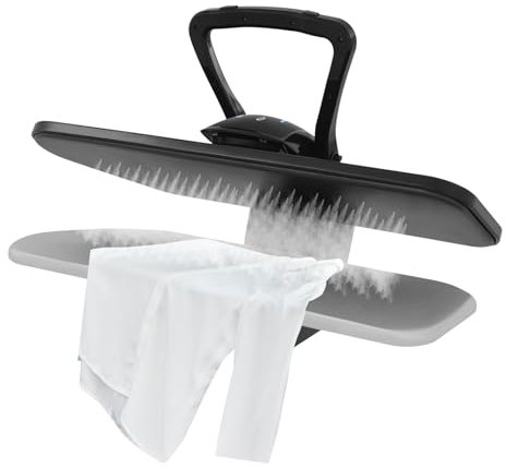 Pressa da stiro a vapore, ferro da stiro, ferro da stiro, ferro da stiro, con 2200 Watt, serbatoio dell'acqua da 1000 ml, per vestiti domestici (nero)